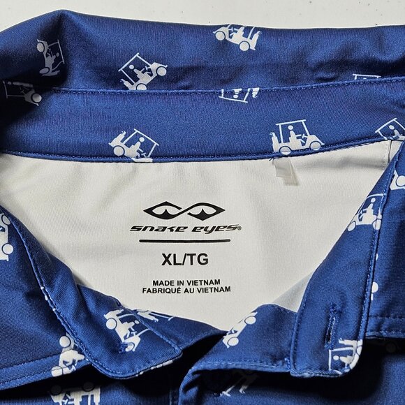 Snake eyes Men’s Polo golf shirt size XL/TG - Picture 8 of 10